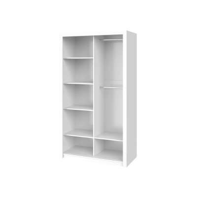 Ložnicová sestava s postelí 160x200 CORTLAND 1 - bílá / černá ekokůže