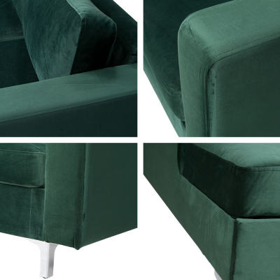 Rohová sedačka CHOWAN 2 - hořčicová, pravý roh