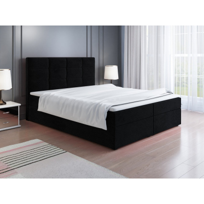 Čalouněná postel LILLIANA 1 - 160x200, černá