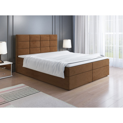 Čalouněná postel LILLIANA 1 - 160x200, hnědá