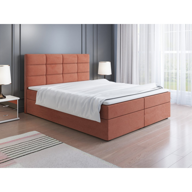 Čalouněná postel LILLIANA 1 - 160x200, lososová