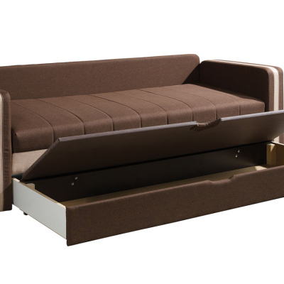 Rozkládací pohovka SPARKS 1 - hnědá / béžová