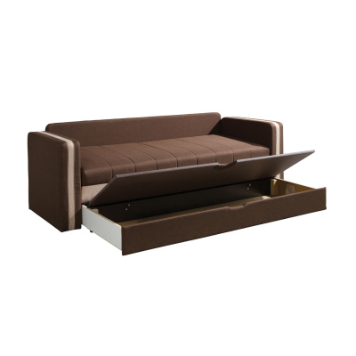 Rozkládací pohovka SPARKS 1 - hnědá / béžová