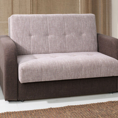 Pohovka s úložným prostorem TAMPA - hnědá / béžová