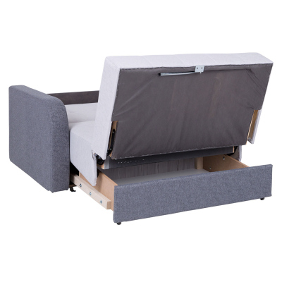 Pohovka s úložným prostorem TAMPA - hnědá / béžová