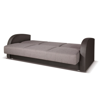 Rozkládací pohovka RENTON 1 - hnědá ekokůže / hnědá