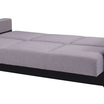 Rozkládací pohovka RIALTO - hnědá ekokůže / béžová