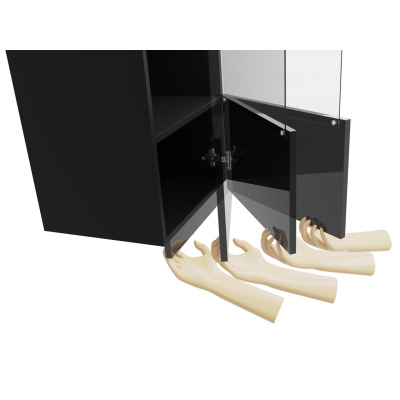 Sestava do obývacího pokoje s LED bílým osvětlením CHEMUNG 8 - dub zlatý