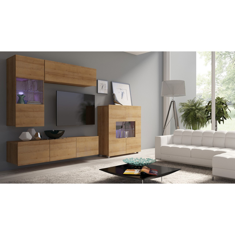 Obývací stěna CHEMUNG 3 - dub zlatý