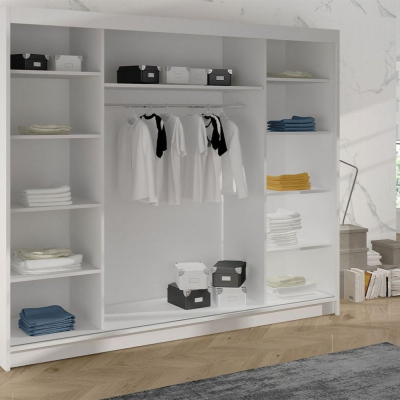 Šatní skříň DANIELLA 3 - šířka 200 cm, dub sonoma