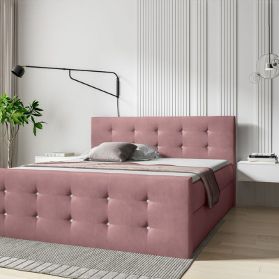 Postel SCARLETT - 120x200, růžová + topper ZDARMA