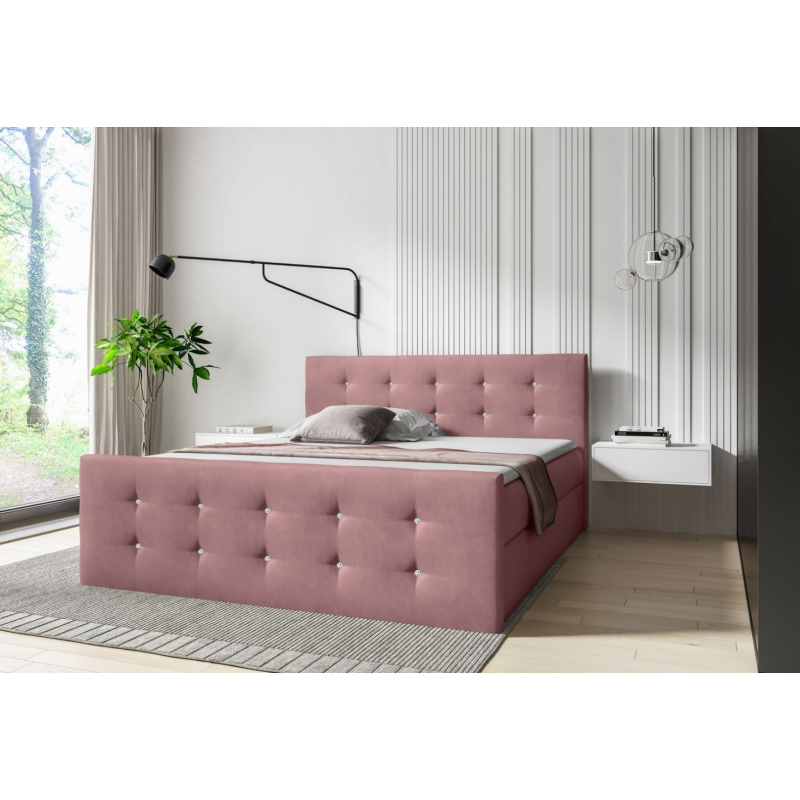 Postel SCARLETT - 120x200, růžová + topper ZDARMA