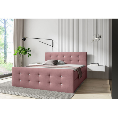 Postel SCARLETT - 120x200, růžová + topper ZDARMA