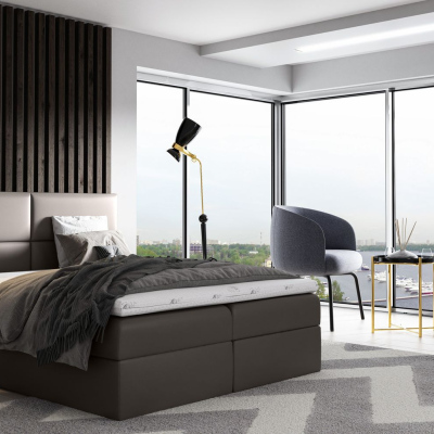 Postel SALSABEL - 120x200, šedá + topper ZDARMA