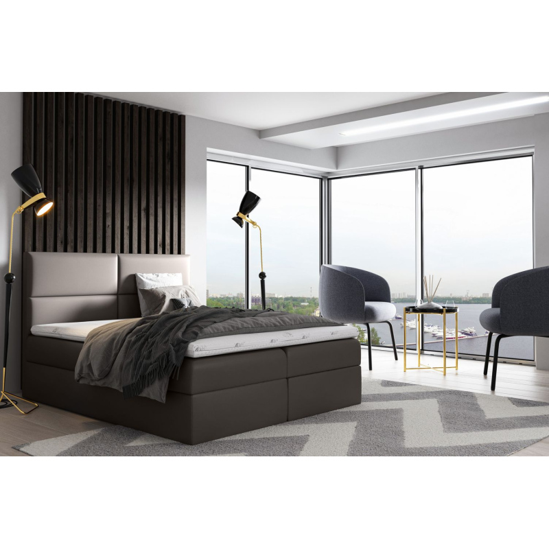 Postel SALSABEL - 120x200, šedá + topper ZDARMA