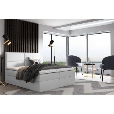 Postel SALSABEL - 120x200, bílá + topper ZDARMA