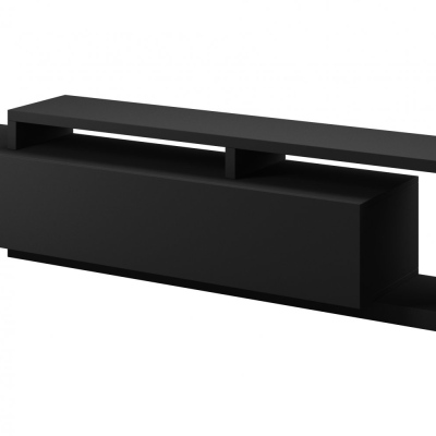 Designový televizní stolek KIBOU - matný černý