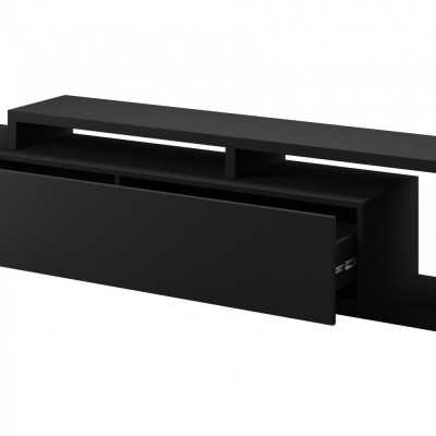 Designový televizní stolek KIBOU - matný černý