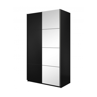 Zrcadlová skříň MARCELA - šířka 150 cm, černá