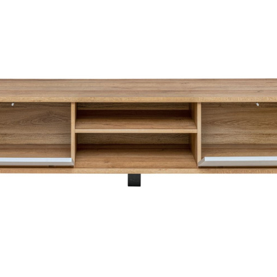 Stolek pod TV MAMBRA - dub riviera / perlově šedá