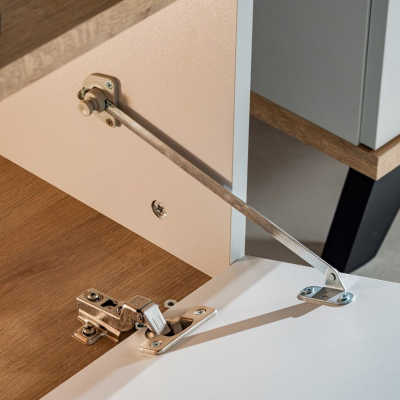 Stolek pod TV MAMBRA - dub riviera / perlově šedá