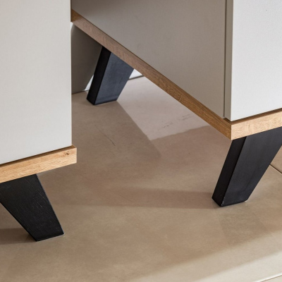 Stolek pod TV MAMBRA - dub riviera / perlově šedá