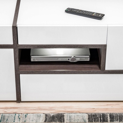 Televizní stolek CELINE - bílý