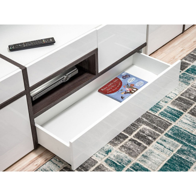 Televizní stolek CELINE - bílý