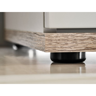 Úzká komoda BOHI - antracit / dub wotan