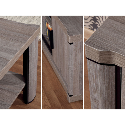 Kombinovaná komoda ARIKA - šířka 157 cm, dub sonoma