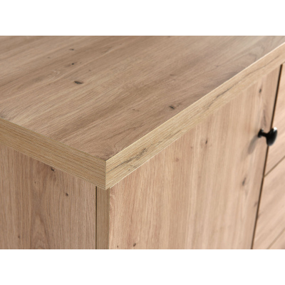 Kombinovaná komoda ORURO 2 - dub artisan / černá