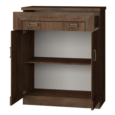 Kombinovaná komoda MERLO - šířka 90 cm, dub lefkas