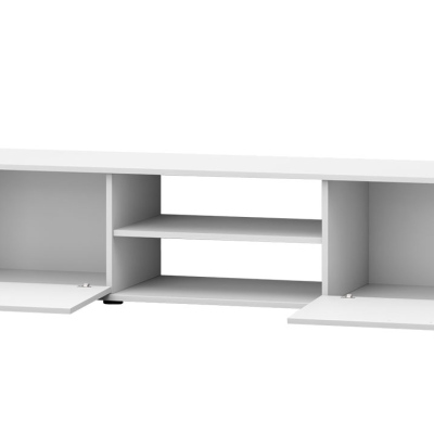 TV stolek KARA 2 - bílý / lesklý bílý
