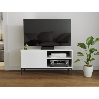 Televizní stolek FULTON 1 - bílý