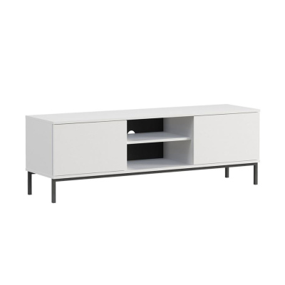 Televizní stolek FULTON 2 - bílý