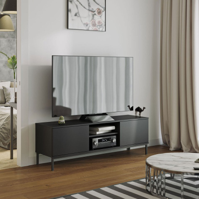 Televizní stolek FULTON 2 - černý