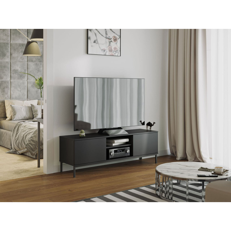 Televizní stolek FULTON 2 - černý