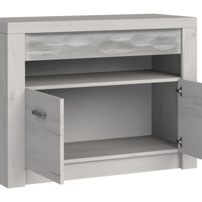 Televizní stolek s LED osvětlením CHALAPATA 1 - jasan tmavý