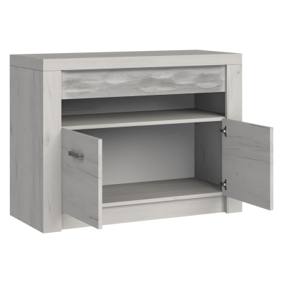 Televizní stolek s LED osvětlením CHALAPATA 1 - jasan tmavý