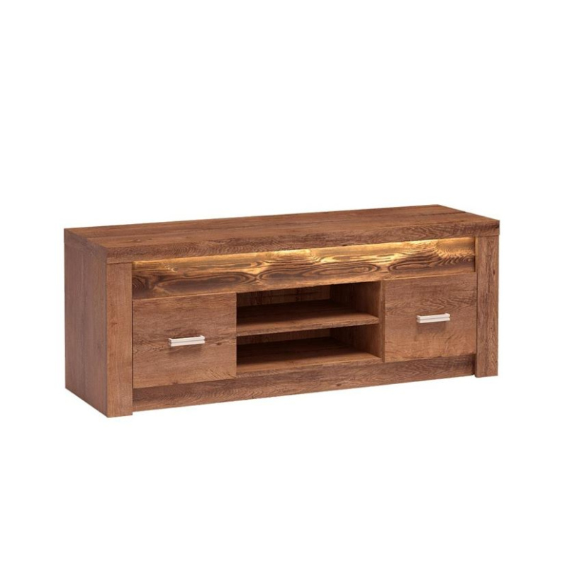 Televizní stolek s LED osvětlením CHALAPATA 2 - jasan světlý