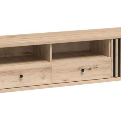 Televizní stolek ORURO 1 - dub artisan / černý