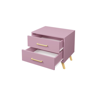 Noční stolek OFELIA - růžový