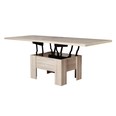 Rozkládací a zvedací konferenční stolek PHILL - dub sonoma