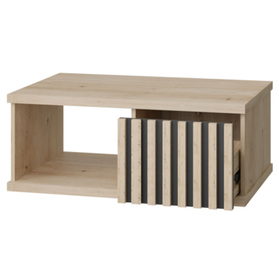 Konferenční stolek ORURO - dub artisan / černý