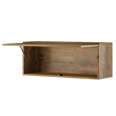 Závěsná skříňka ASHTON - šedá / lesklá šedá