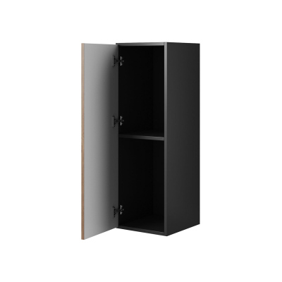 Závěsná skříňka s dvířky NORMANDIA - černá