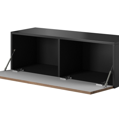 Závěsná skříňka s dvířky NORMANDIA - černá