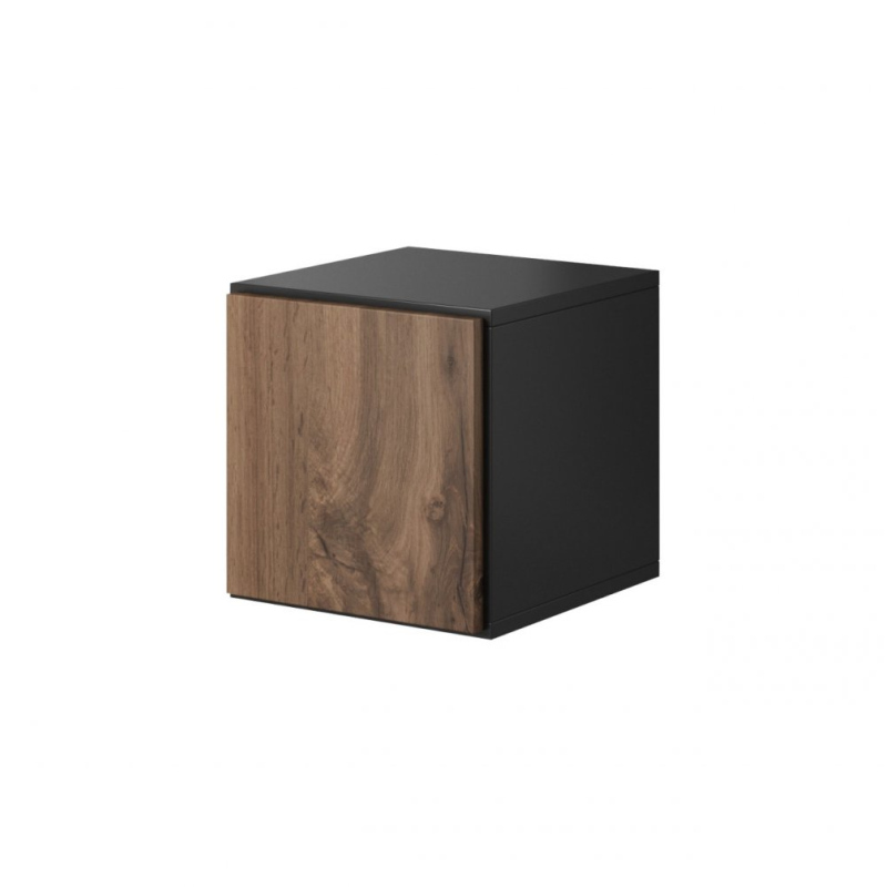 Závěsná skříňka s dvířky NORMANDIA 1 - antracitová / dub wotan