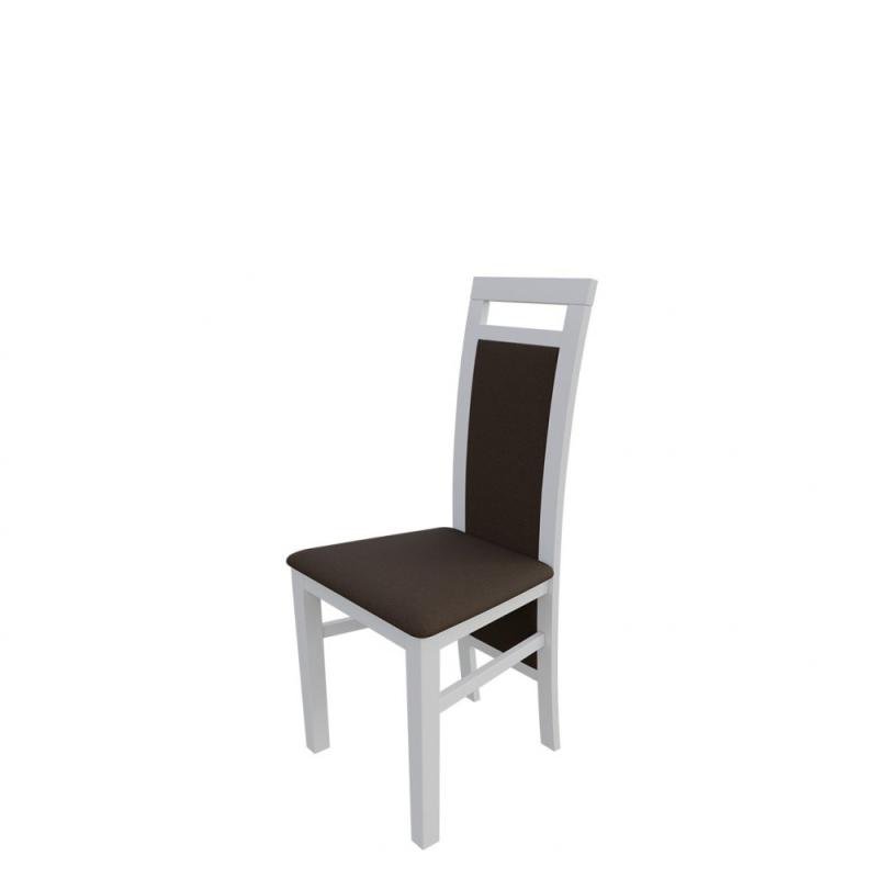 Židle do kuchyně MOVILE 47 - bílá / tmavá hnědá 1