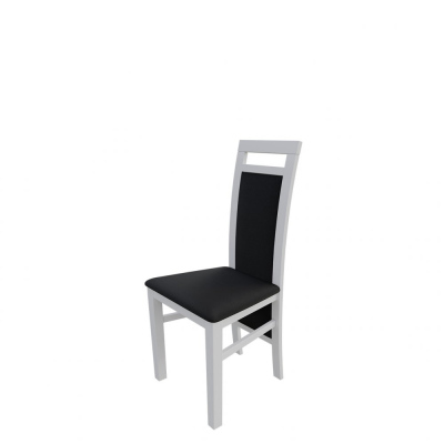 Židle do kuchyně MOVILE 47 - bílá / černá ekokůže